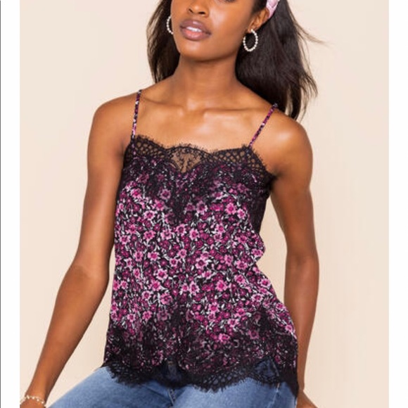 Francesca's Collections Tops - Francesca’s collections belle floral lace tank top